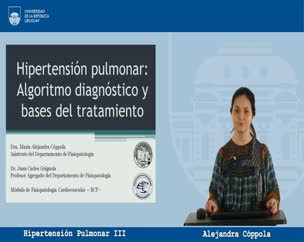 Hipertensión Pulmonar III : Algoritmo Diagnóstico y bases del Tratamiento