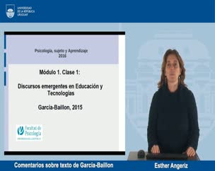 Comentarios sobre texto de García-Baillon 