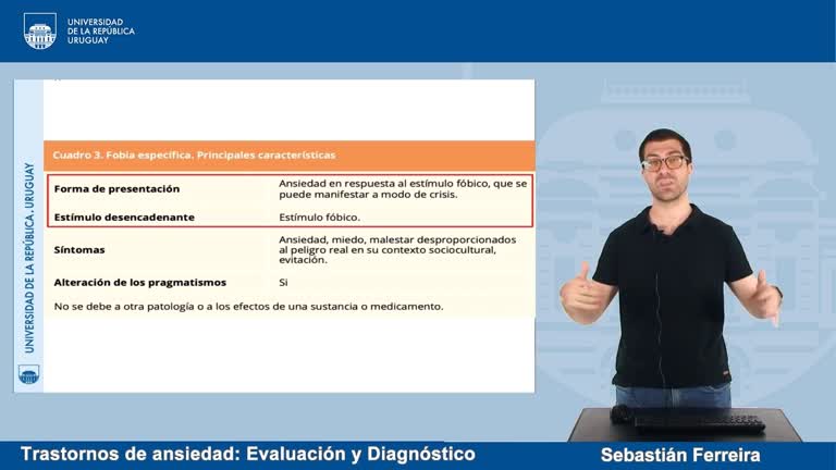 Trastornos de ansiedad: Evaluación y Diagnóstico